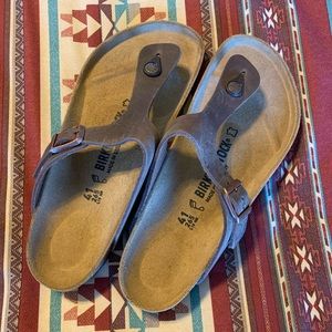 NWOT Birkenstock Women’s Gizeh Habana Oiled Leather Sandals Size EU 41 / US 11